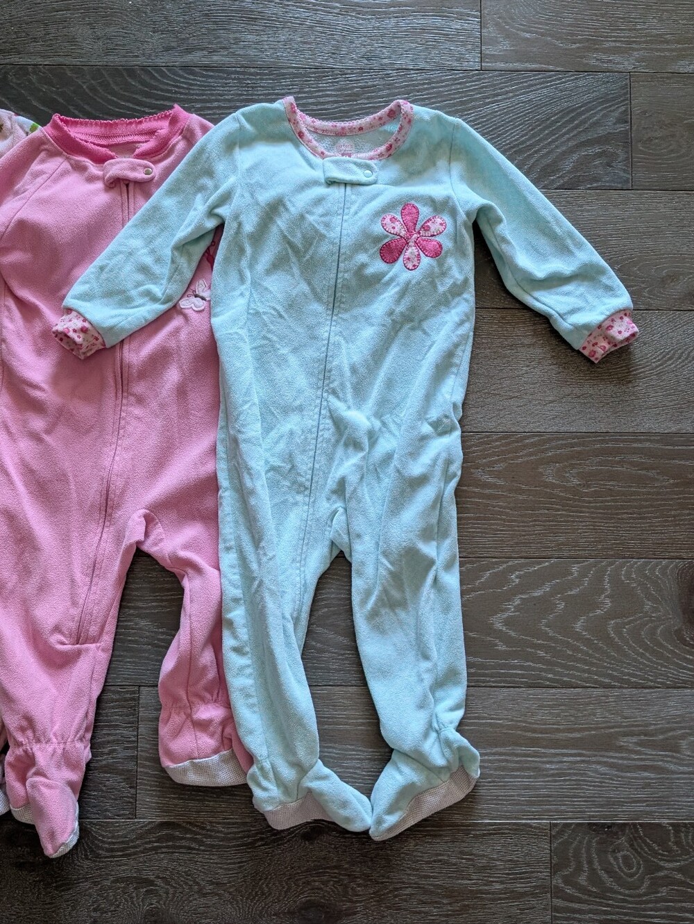 Carter's Fleece One-Piece Footie Pajamas Set of 4 Size 18 Months - Picture 5 of 12
